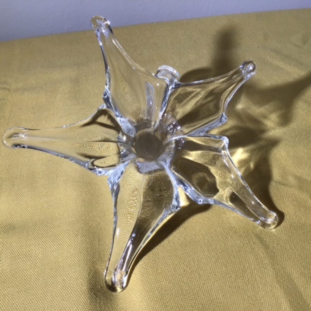 Vintage  Clear Flower Bud Vase